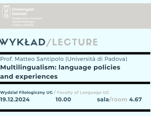 Prof. Matteo Santipolo’s lecture at the University of Gdansk